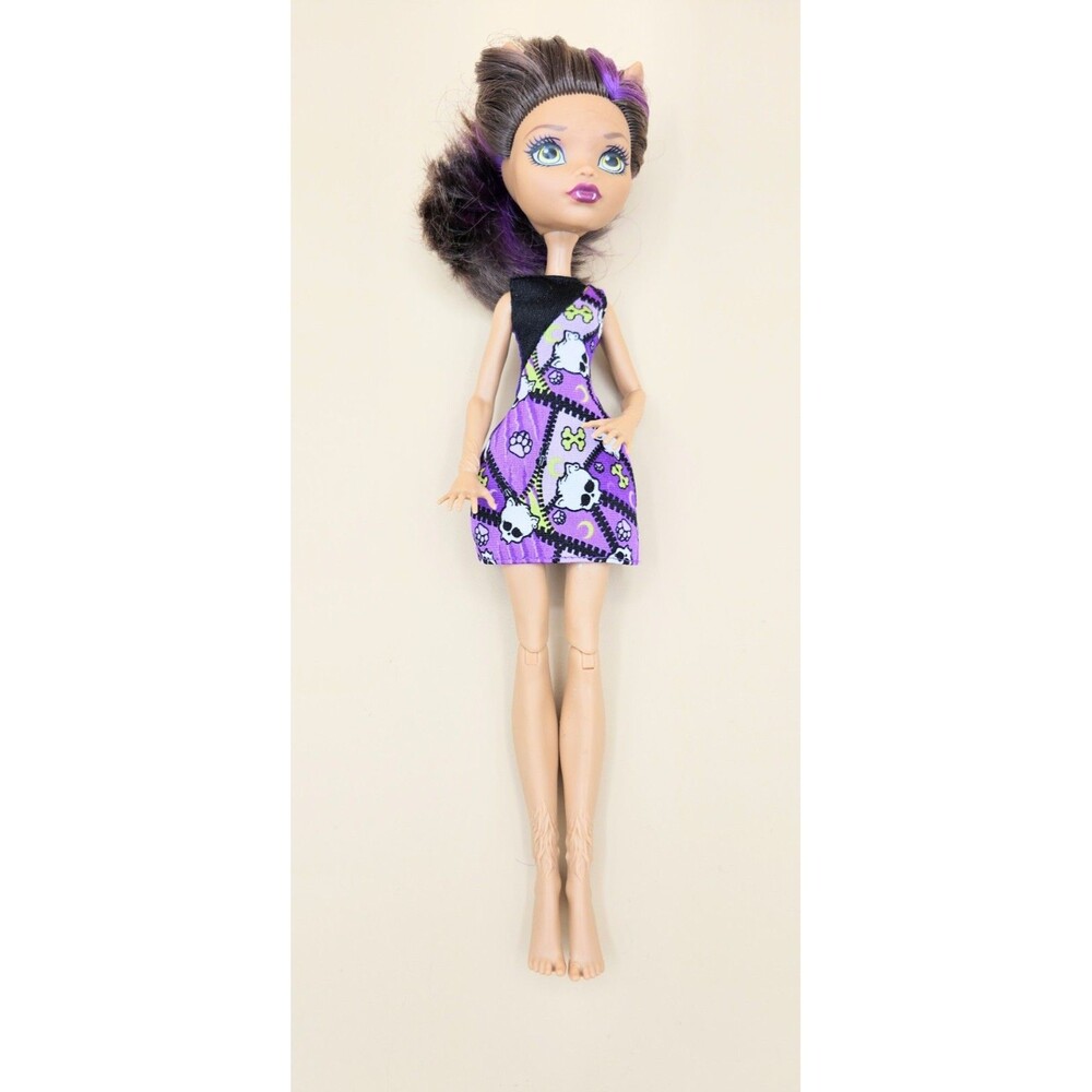 2008 Monster High Clawdeen Wolf Doll In Skull Dress 2008 Mattel
